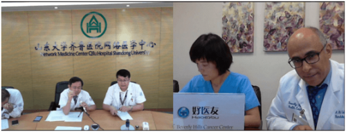 好医友卫星诊所双连线，中美肿瘤专科交流进行时~